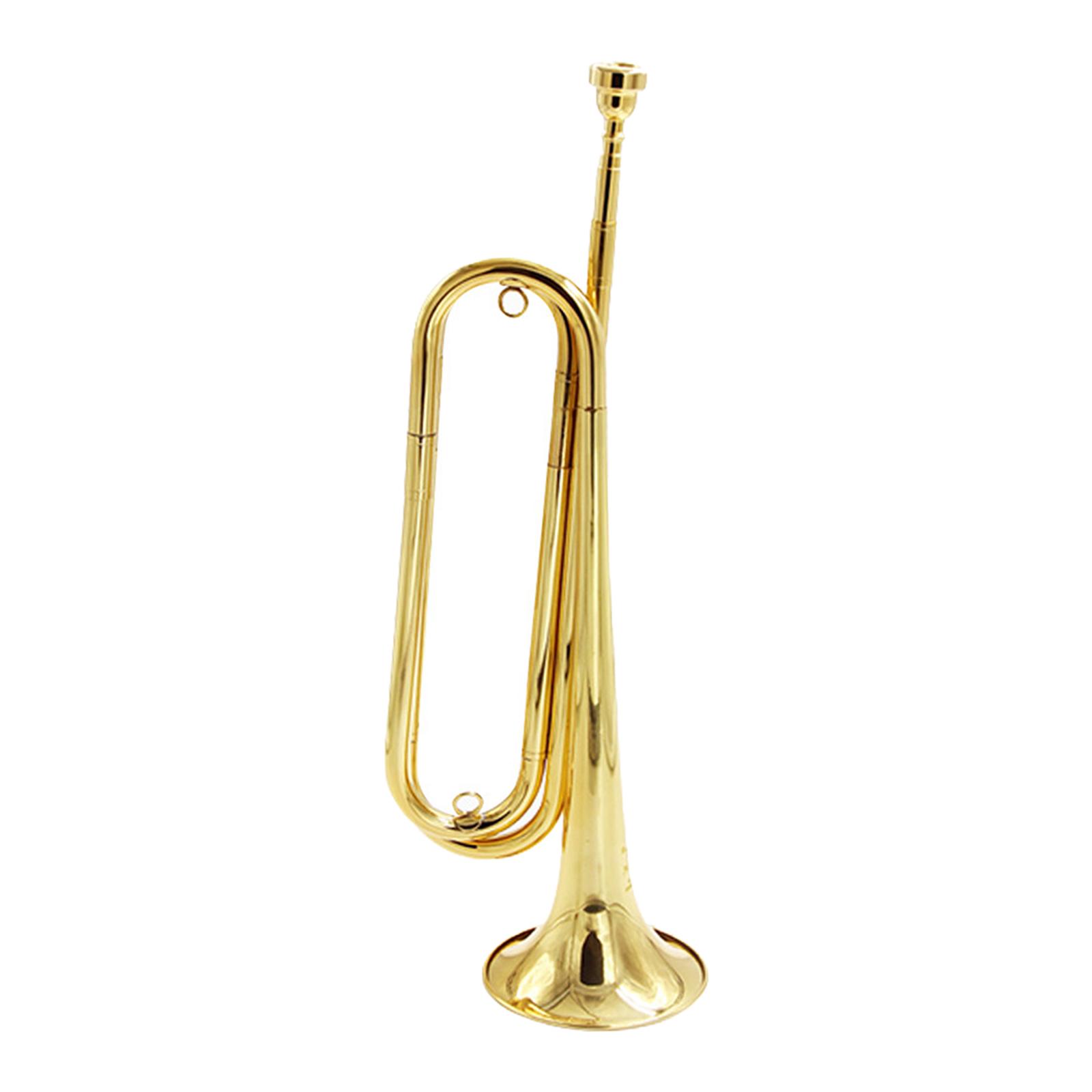 Musical Instrument Bugle - Messing blazende bugel cavalerie trompet, 7C