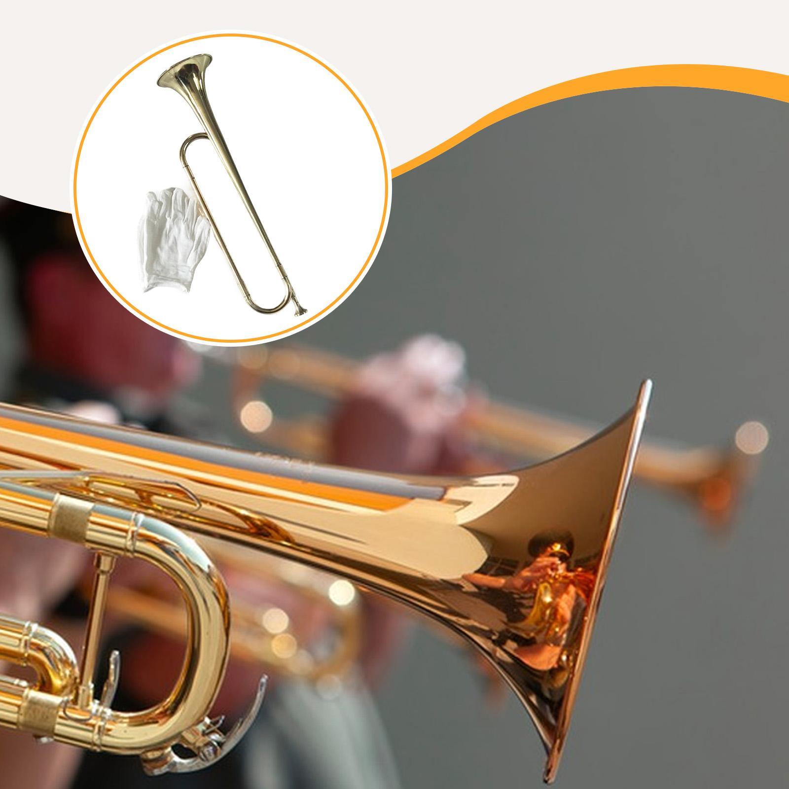 Musical Instrument Bugle - Bugel muziekinstrument professionele gouden trommeltrompet voor