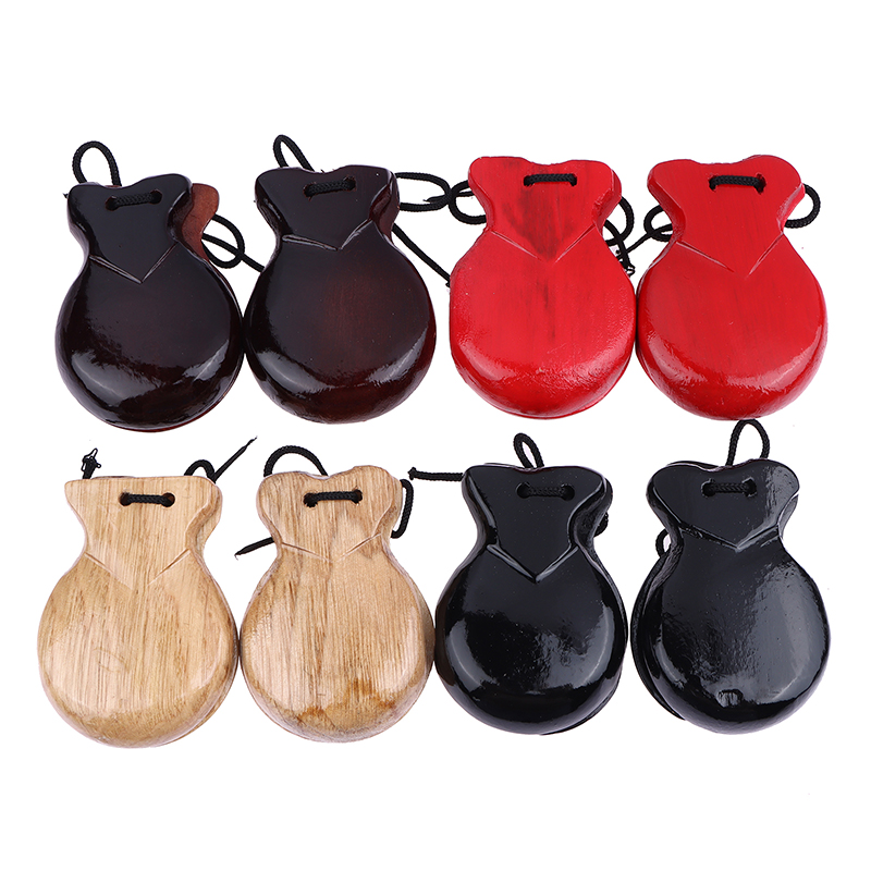 Castanet Flamenco - TL2Pcs Kinderen Percussie Instrument Flamenco Dans