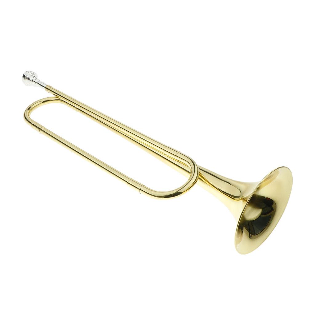 Musical Instrument Bugle - Koperen muziekinstrumenten: lange trompet, bugel, hoorn