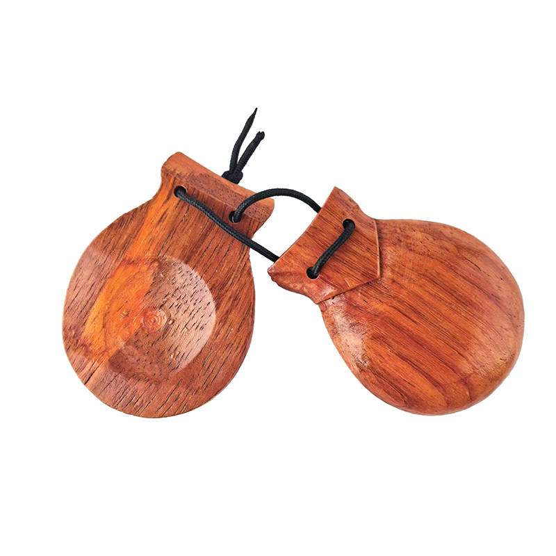 Castanet Flamenco - 2 Stuks Traditionele Castanet Hout Spaanse