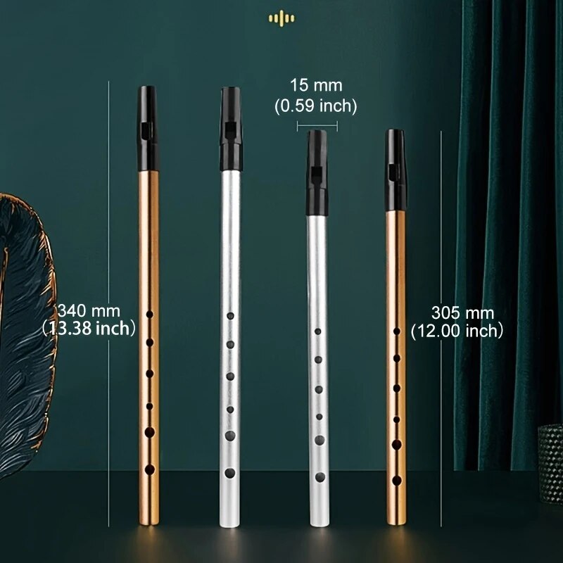 Tin Whistle Flute - Miwayer Authentieke Ierse Fluit Fluit C/D