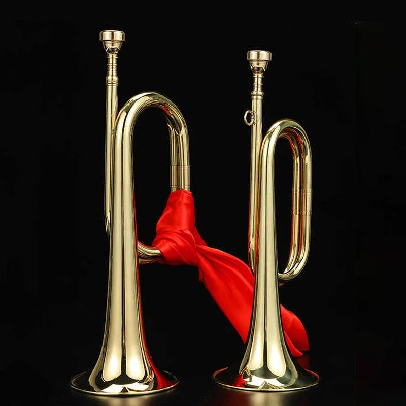 Messing trompet voor kinderen, - Musical Instrument Bugle recensie en prijs