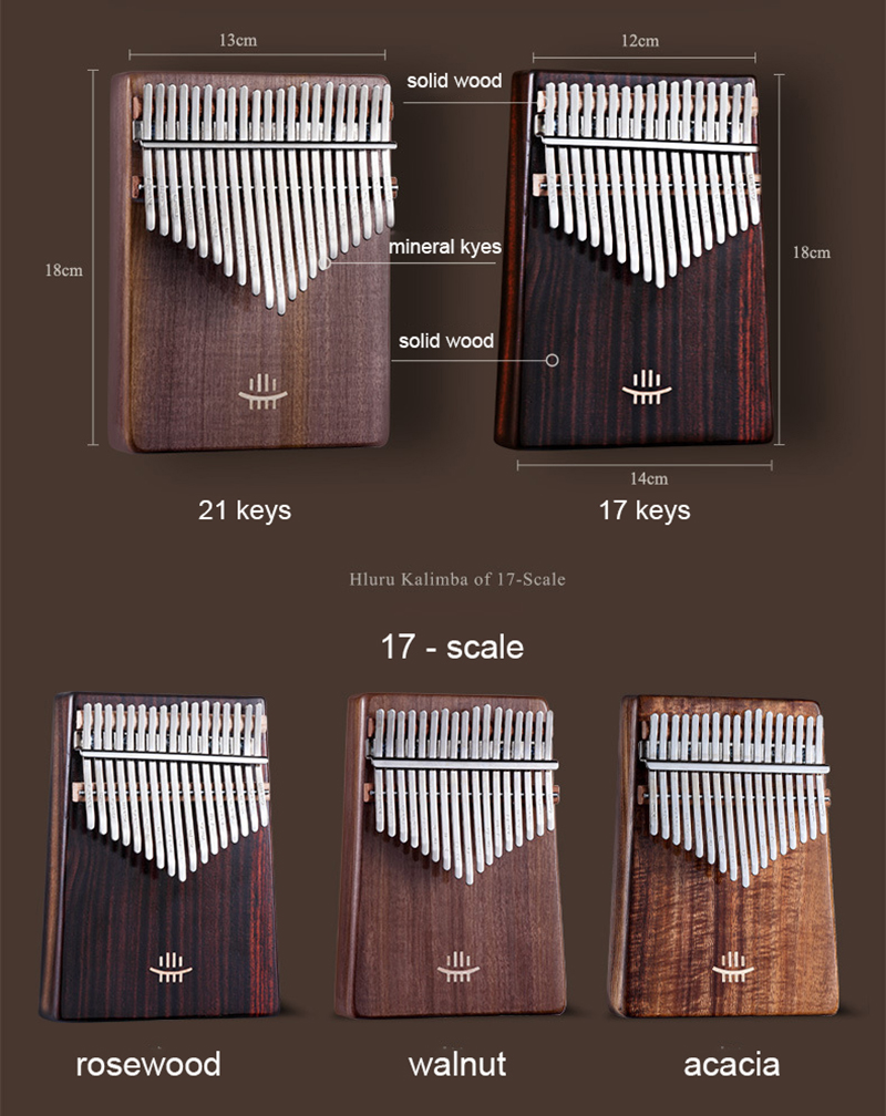 Hluru Kalimba 17 Toetsen Met G - Musical Instrument Piano recensie en prijs